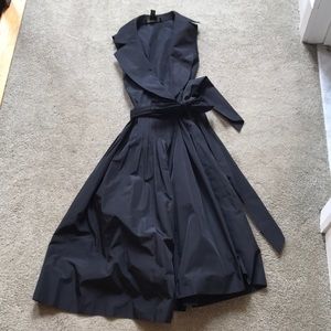 Ralph Lauren black collared sleeveless dress
